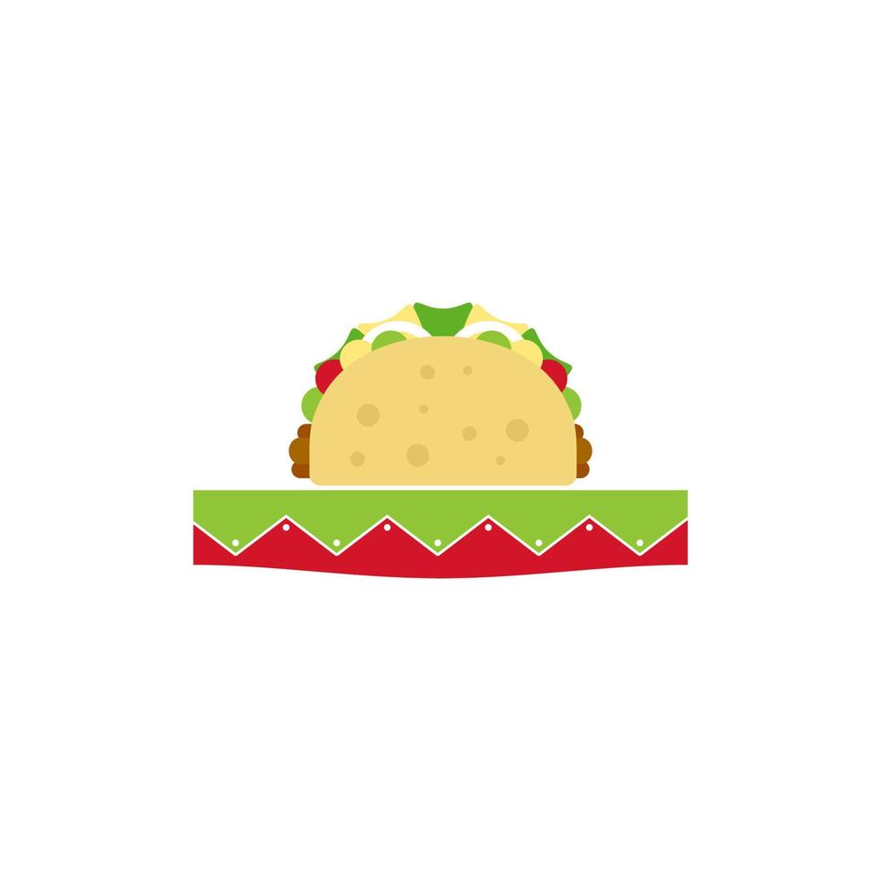 logo taco moderno vettore