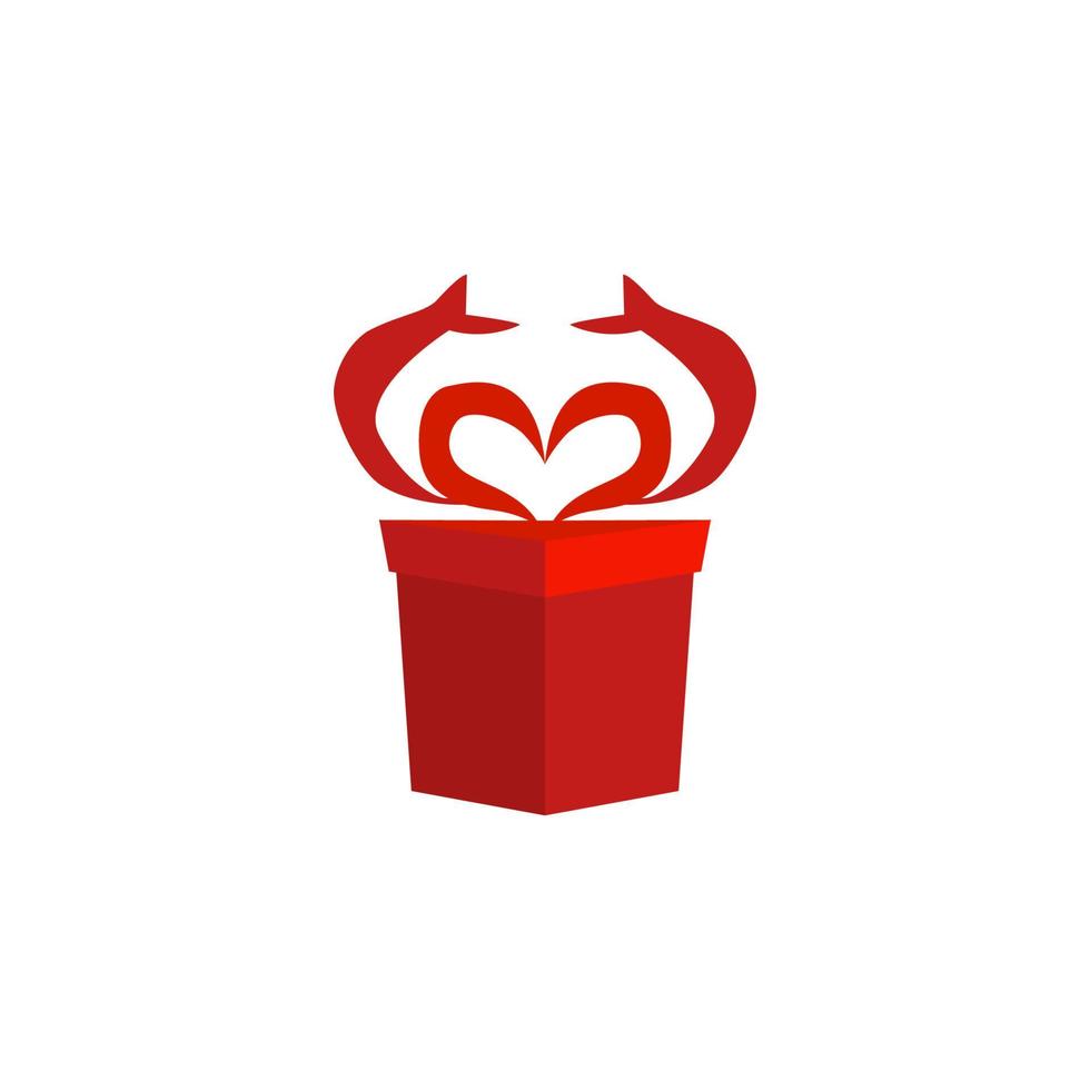 illustrazione grafica vettoriale di scatola regalo d'amore. perfetto da usare per il negozio di articoli da regalo