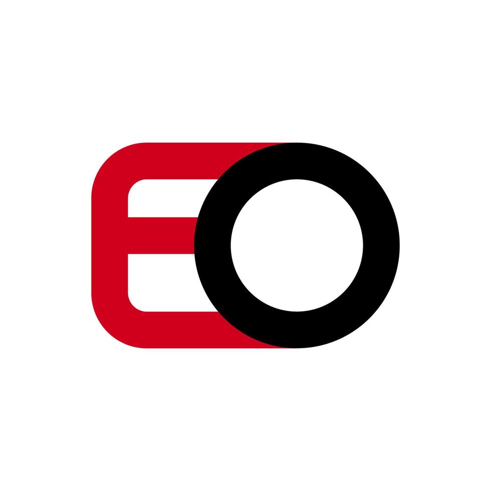 illustrazione grafica vettoriale del logo moderno della lettera eo. perfetto da utilizzare per l'azienda tecnologica