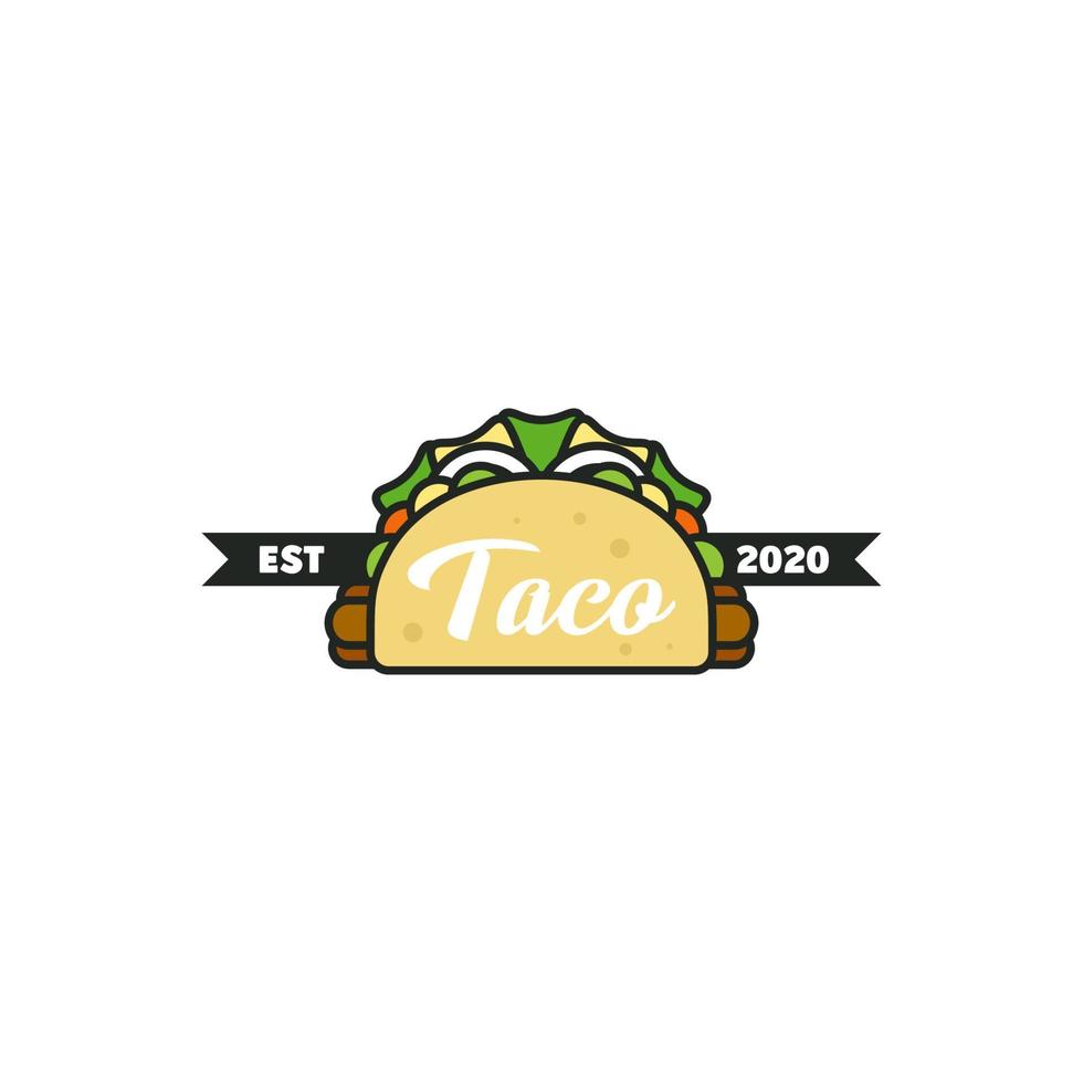 logo taco moderno vettore