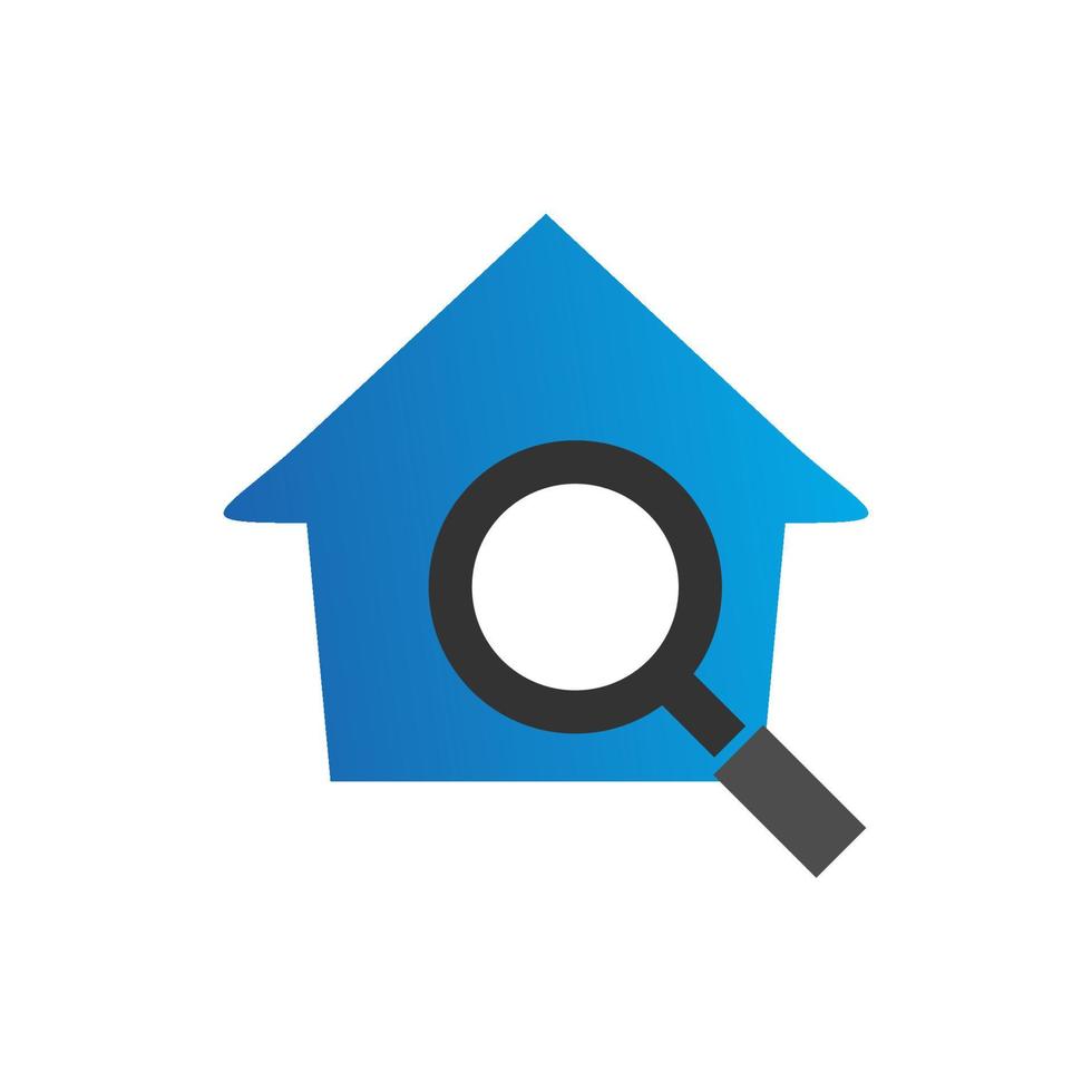 illustrazione grafica vettoriale del logo di ricerca casa. perfetto da utilizzare per l'azienda tecnologica