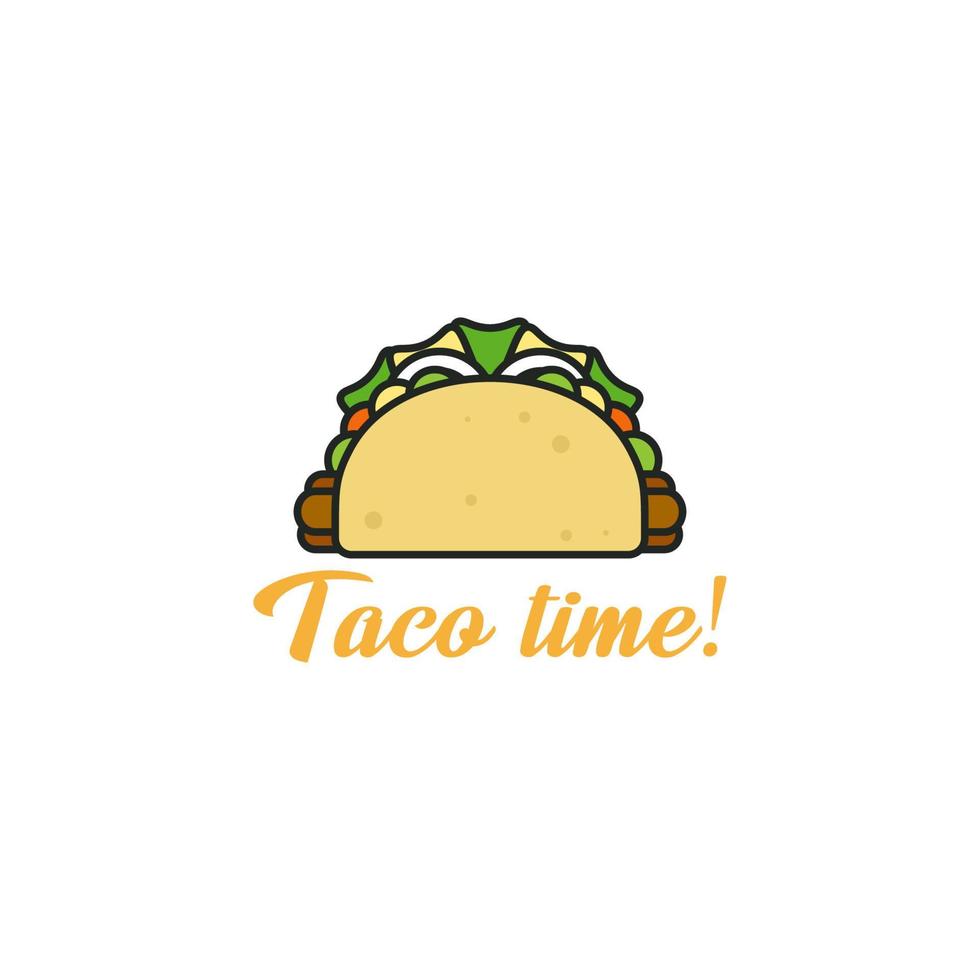 logo taco moderno vettore