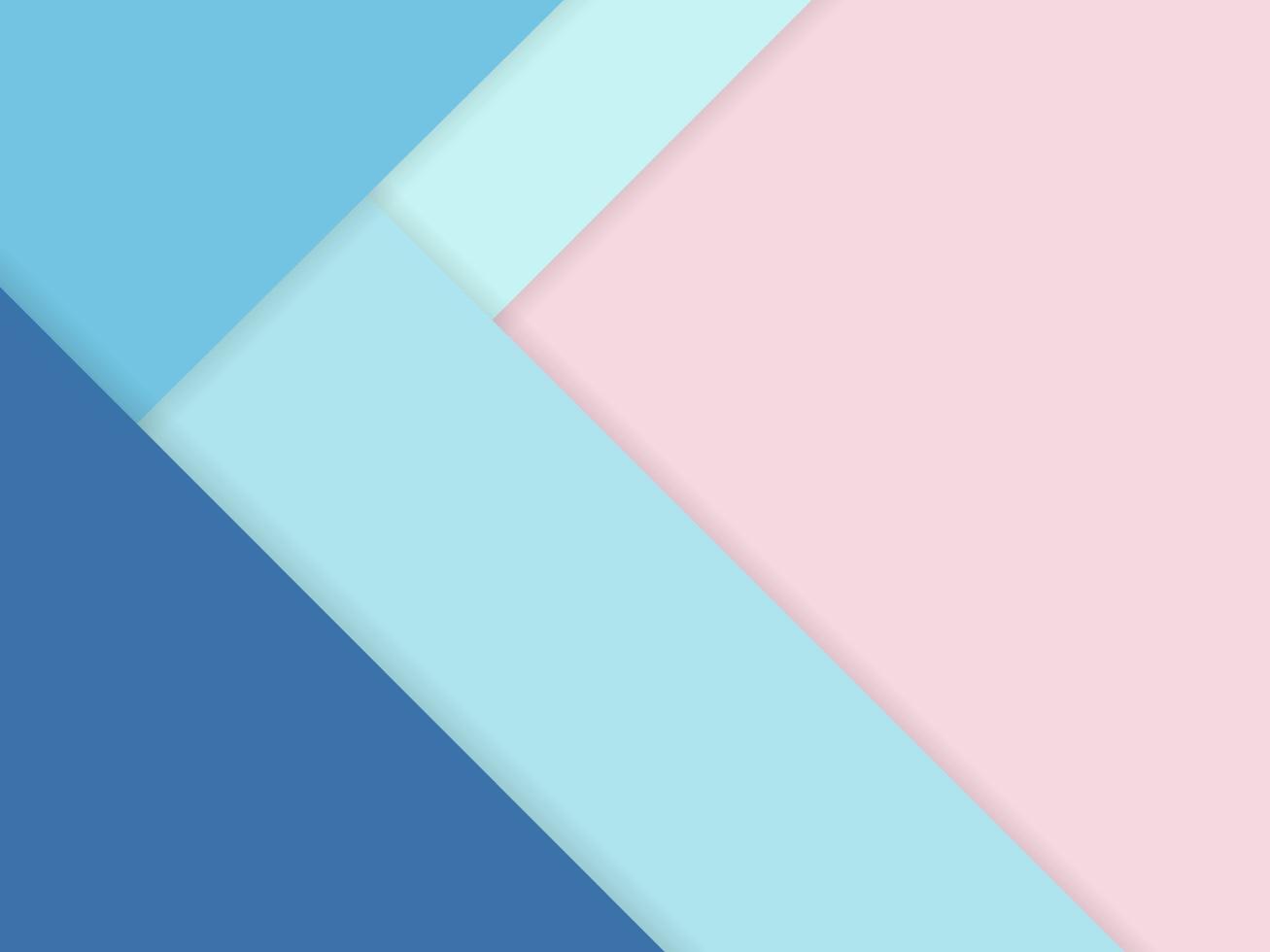 lo sfondo astratto di colore pastello con sovrapposizione di fogli di carta si sovrappone al tono blu sul rosa. per sfondo, banner, modello di presentazione. vettore