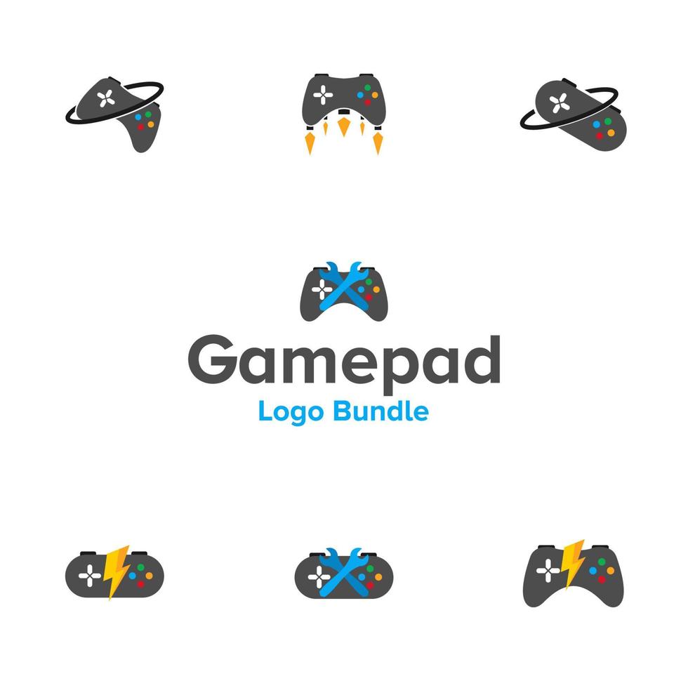 illustrazione grafica vettoriale del logo del game pad