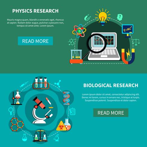 Ricerche di scienze naturali vettore