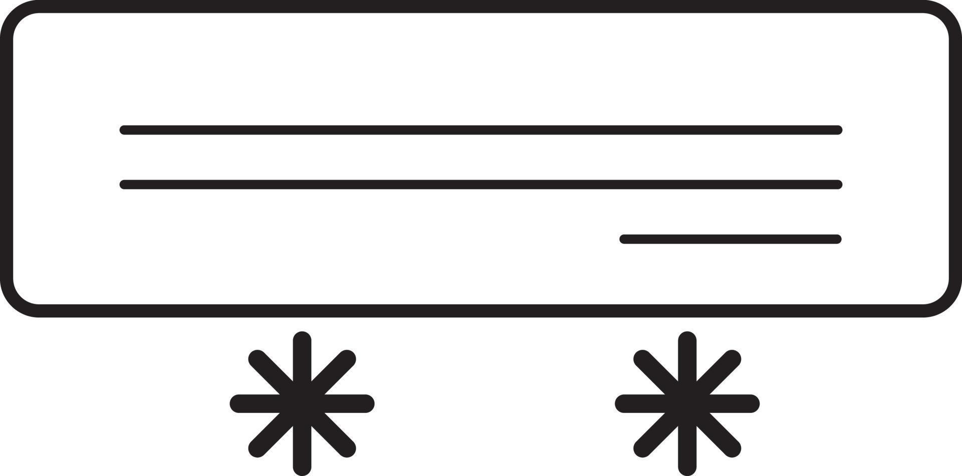 linea di vettore del condizionatore d'aria per web, presentazione, logo, simbolo dell'icona.