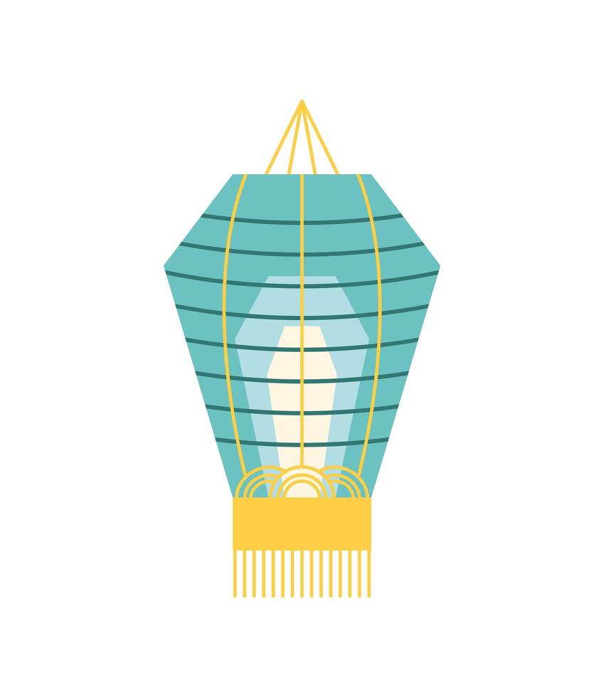 luce della lampada cinese vettore