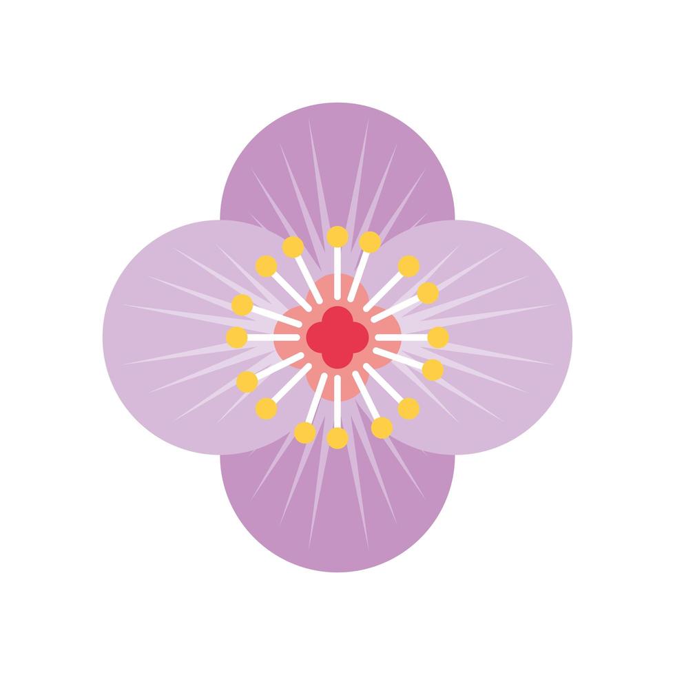 icona della natura del fiore vettore