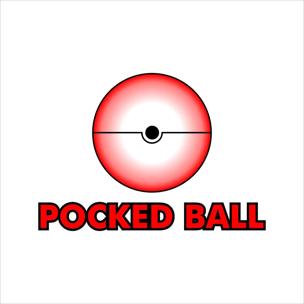 disegno vettoriale logo palla tascabile