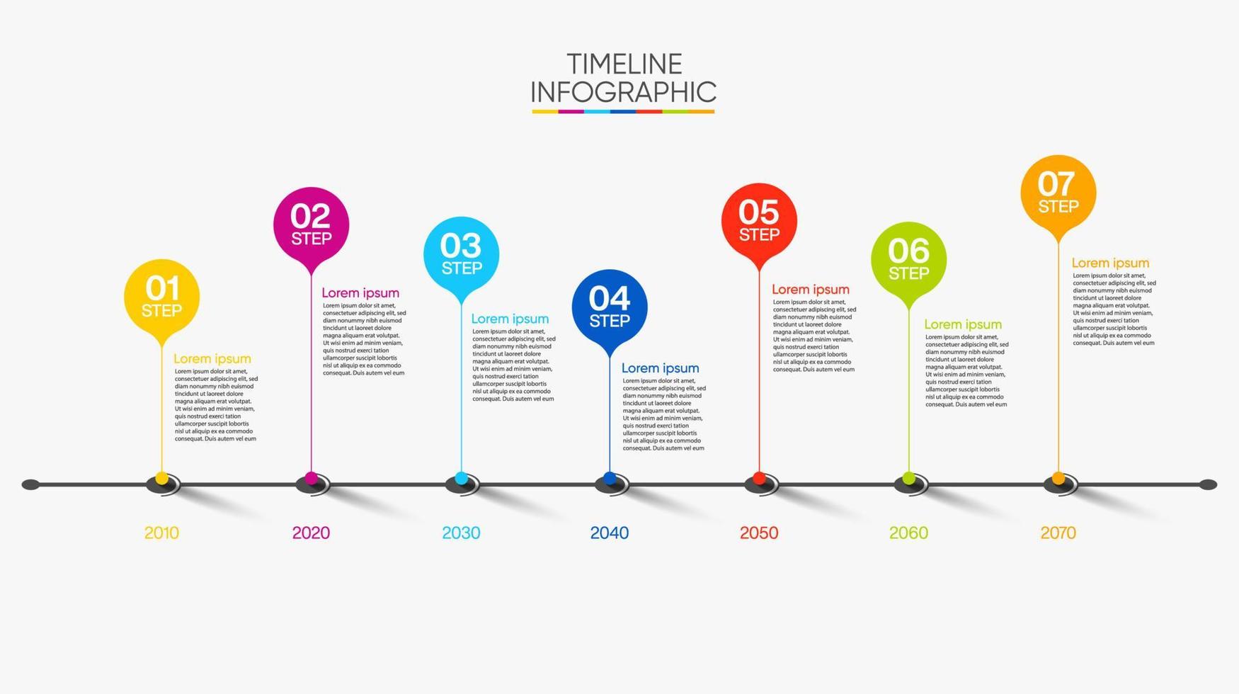 modello di presentazione aziendale infografica vettore