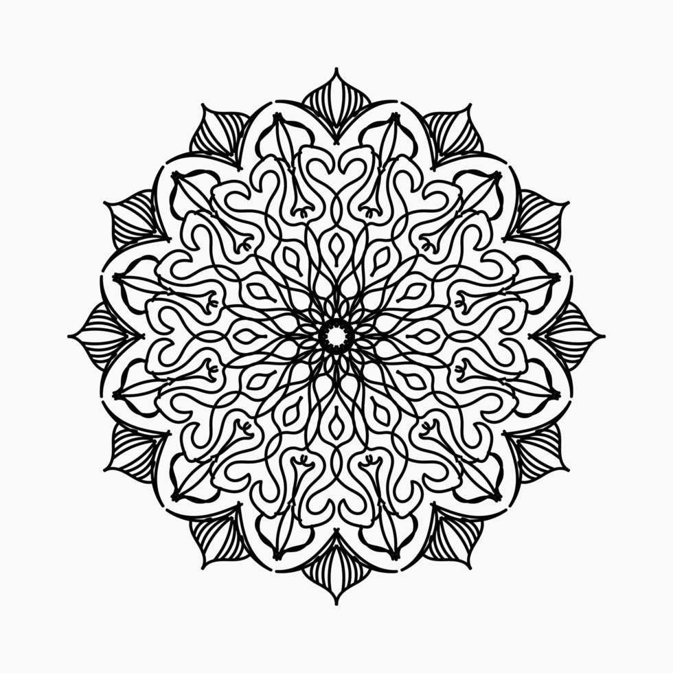 vettore cerchio astratto rotondo. stile mandala.