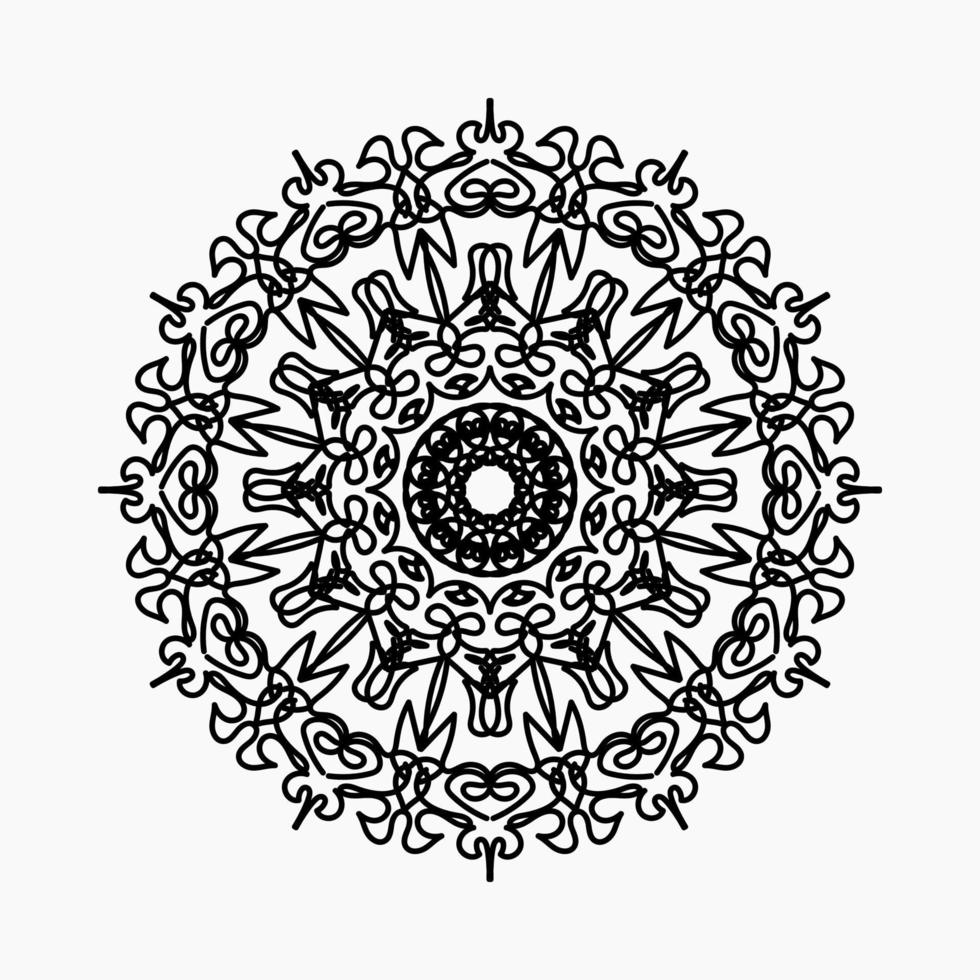 vettore cerchio astratto rotondo. stile mandala.