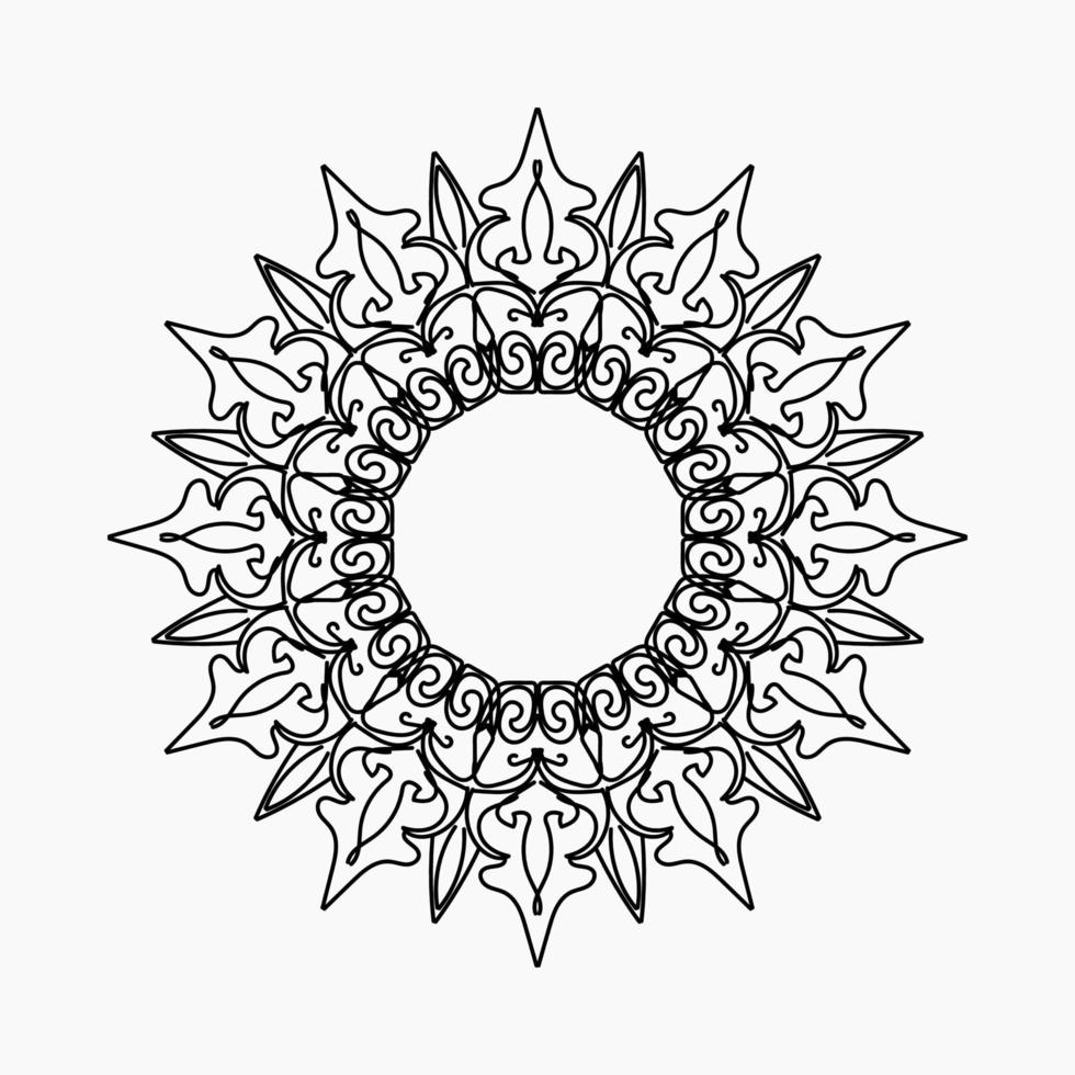 vettore cerchio astratto rotondo. stile mandala.