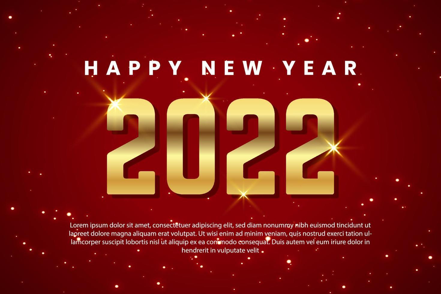 felice anno nuovo sfondo 2022 vettore