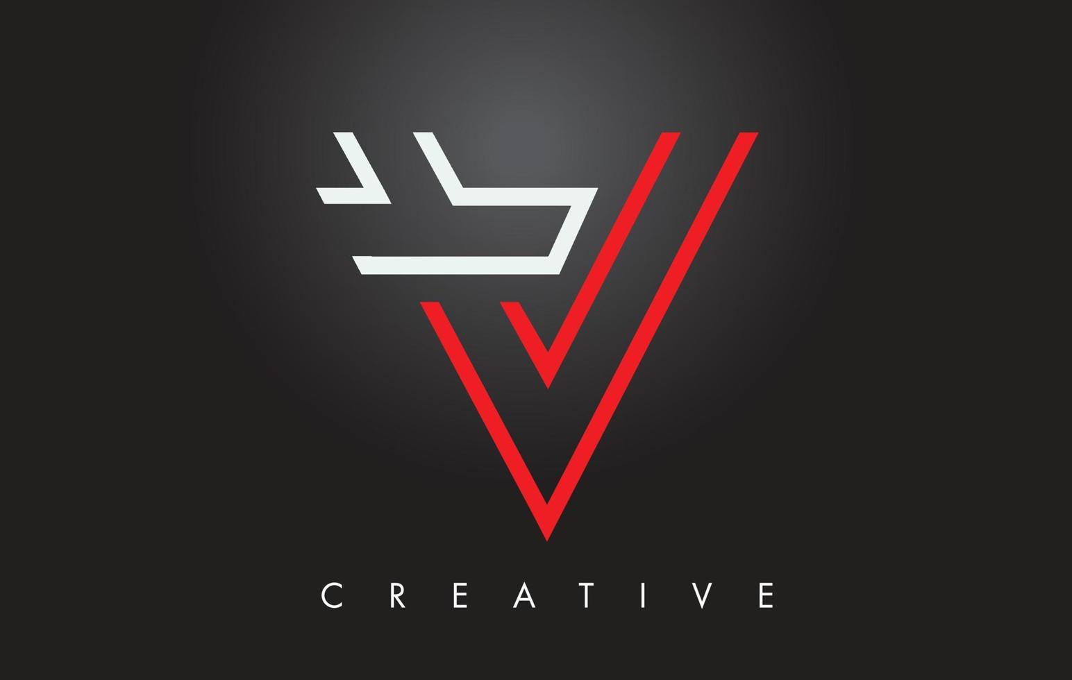 logo di design monogramma lettera v. logo icona lettera v con monogramma moderno vettore