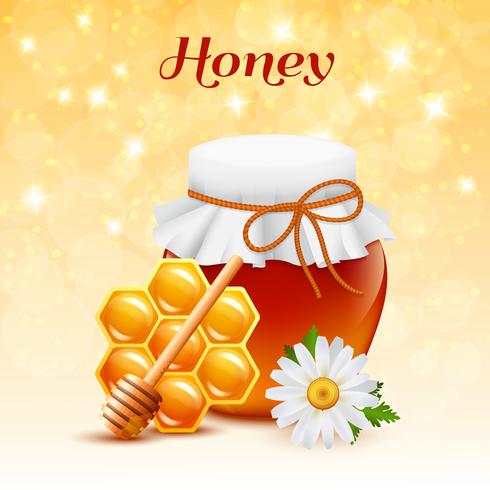 concetto di colore del miele vettore