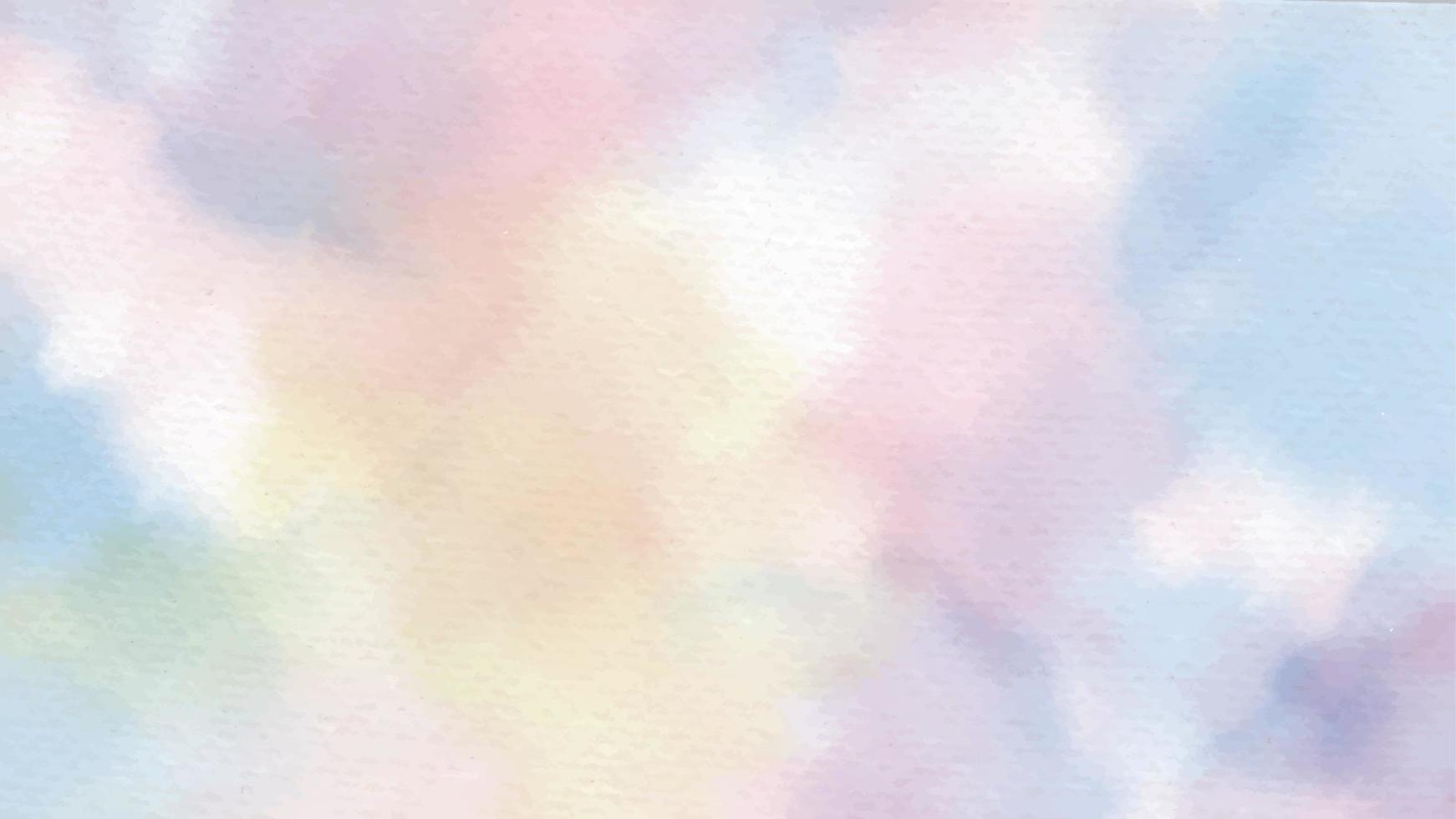 arcobaleno pastello unicorno caramelle acquerello su carta sfondo astratto vettore