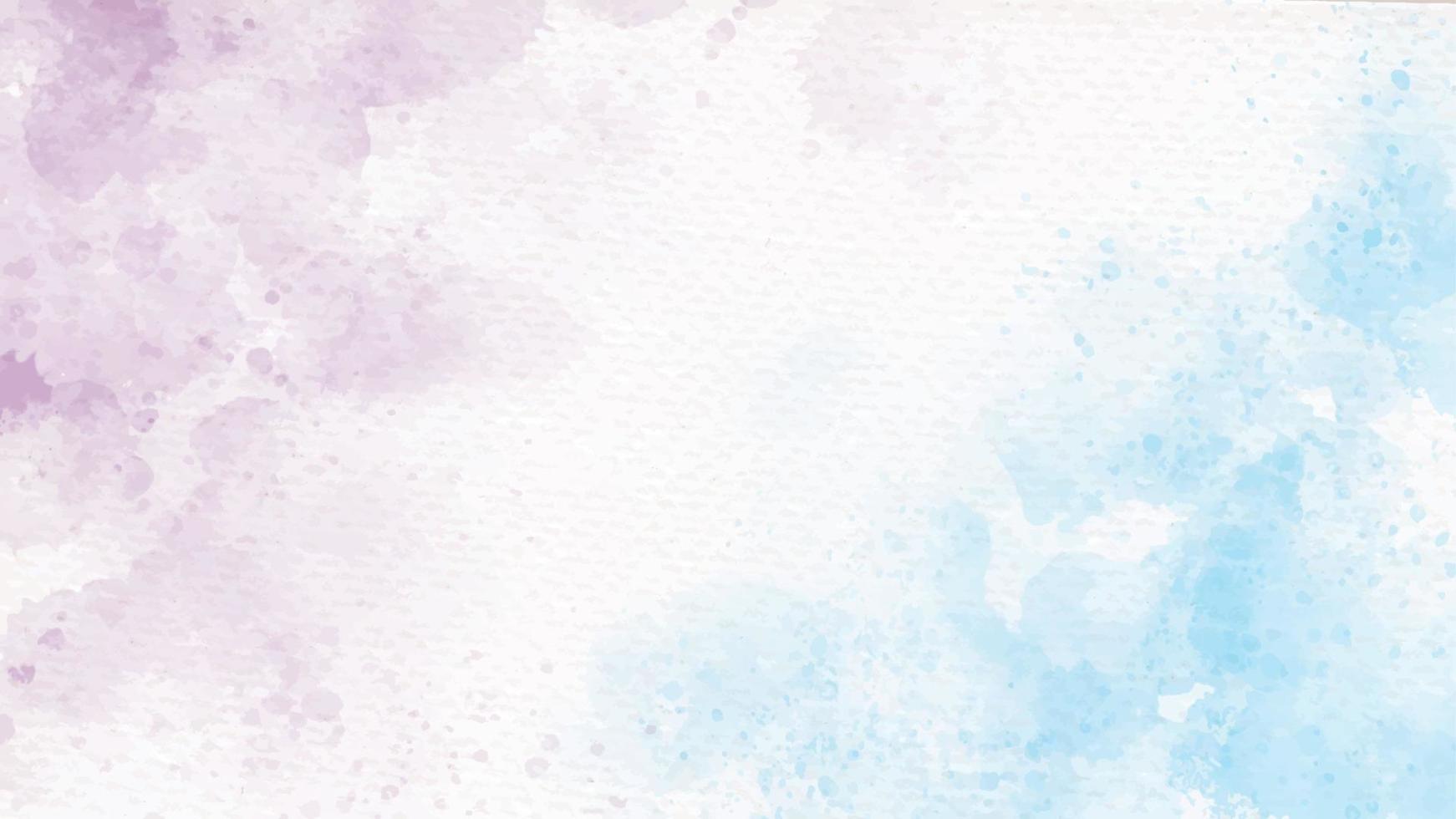 blu e viola arcobaleno pastello unicorno girly acquerello su carta sfondo astratto vettore