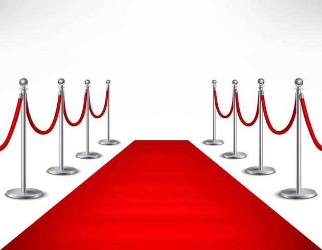 Illustrazione Red Carpet vettore