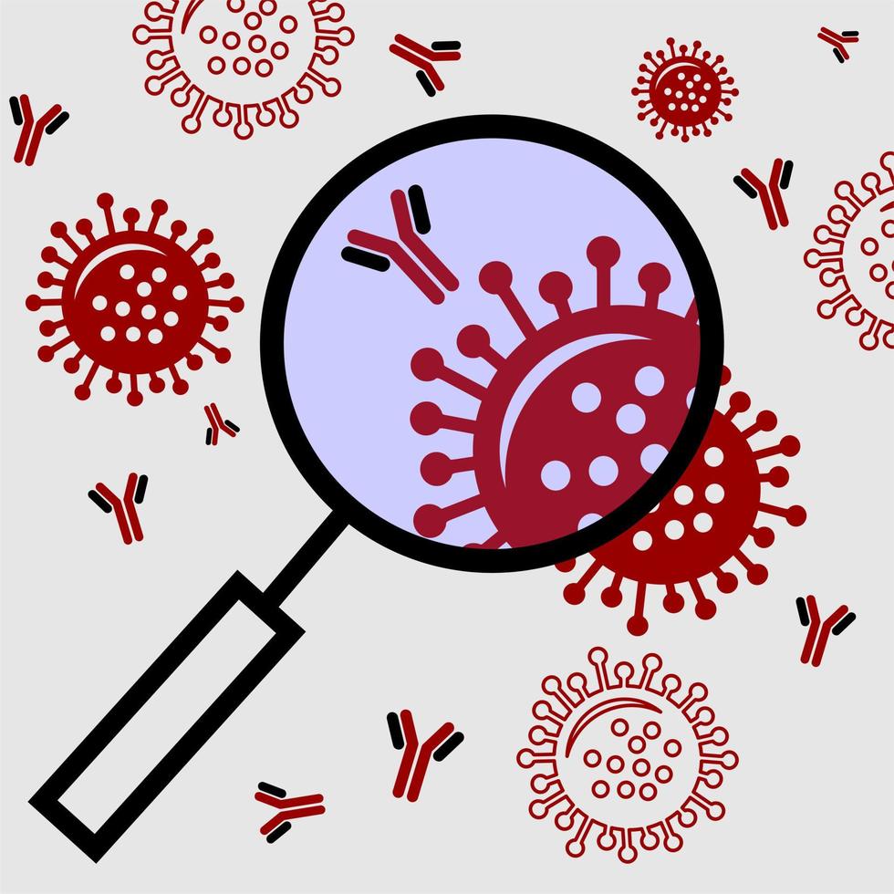 coronavirus 2019-ncov, icona della cellula del virus covid-19. illustrazione vettoriale. vettore