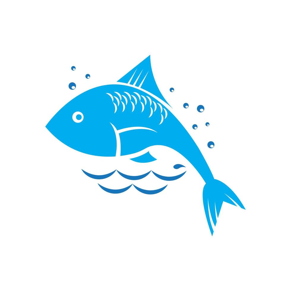 modello di logo di pesce. simbolo di vettore creativo