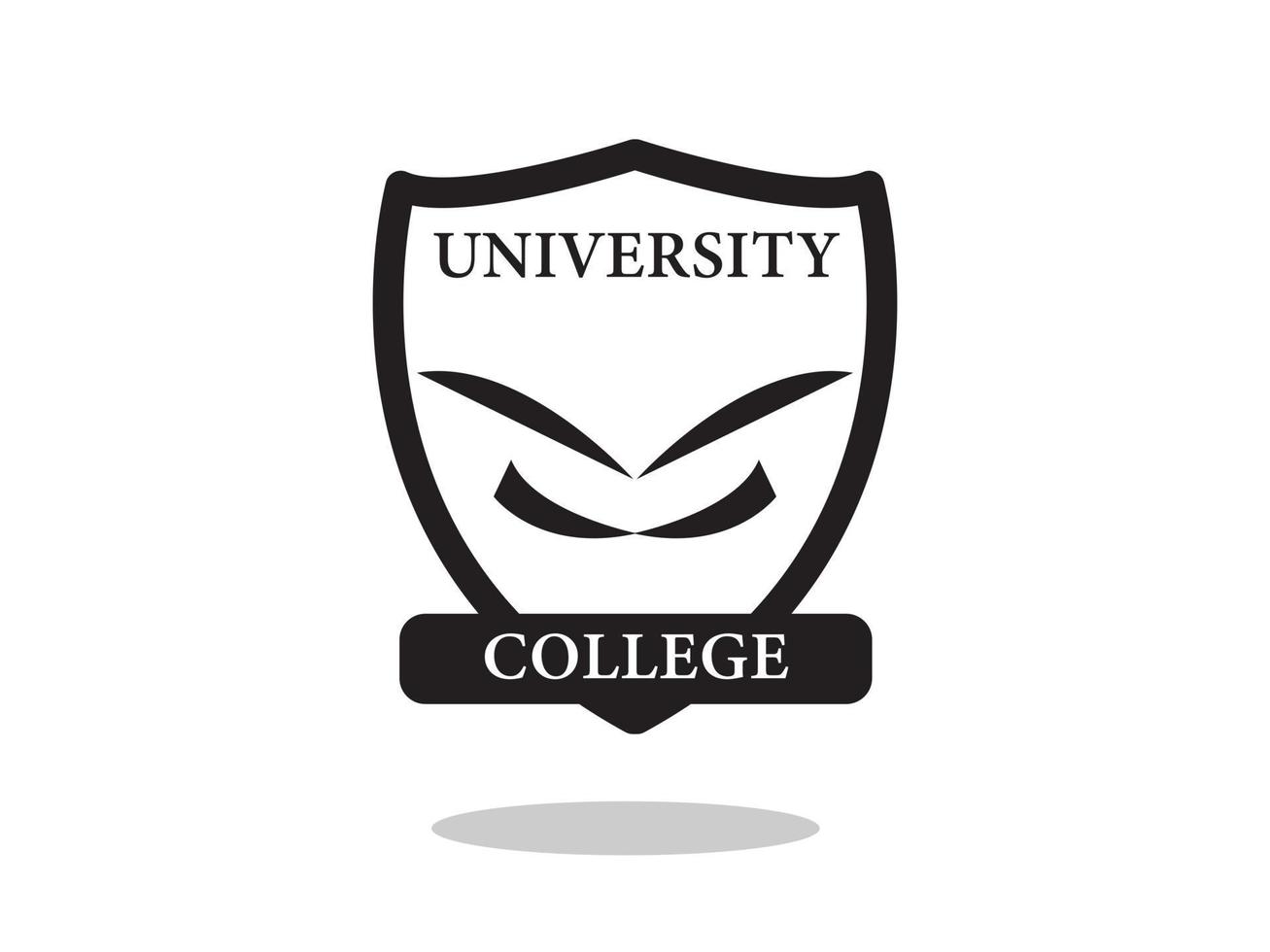 logo dell'università o concetto di logo di istruzione illustrazione vettoriale. modello di progettazione del logo dell'università. vettore