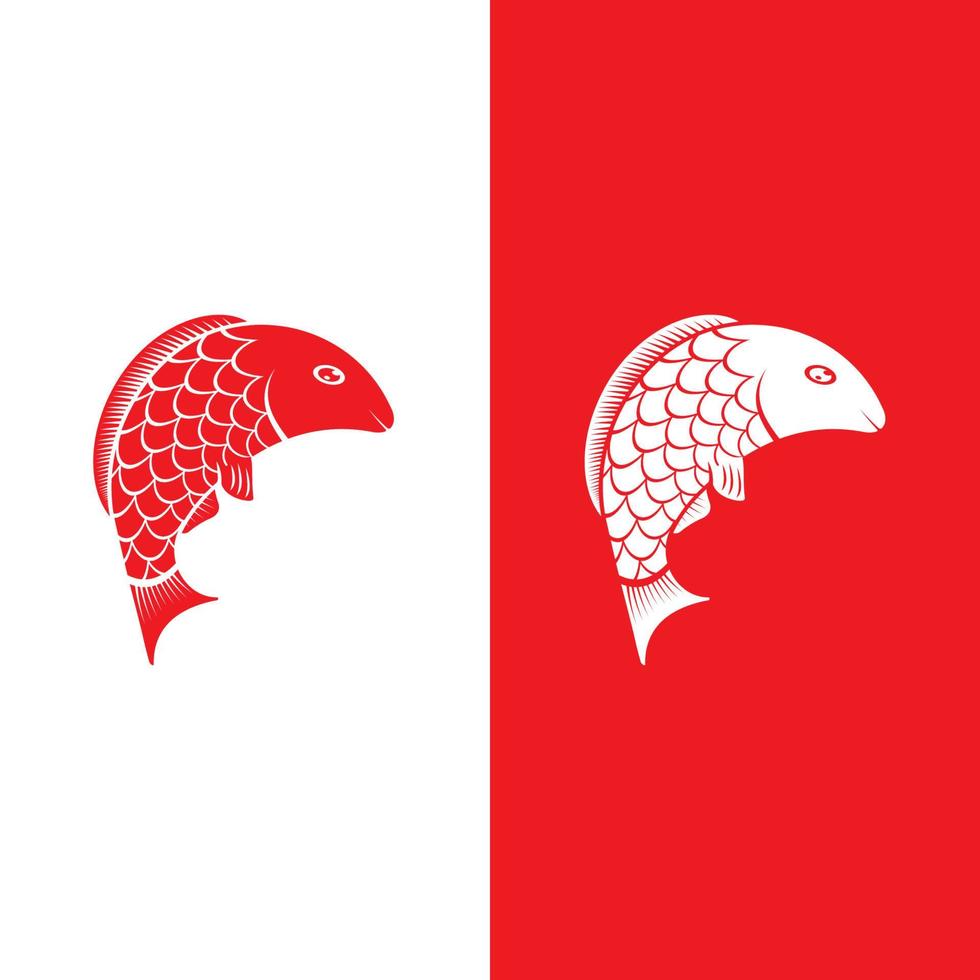 modello di logo di pesce. vettore creativo