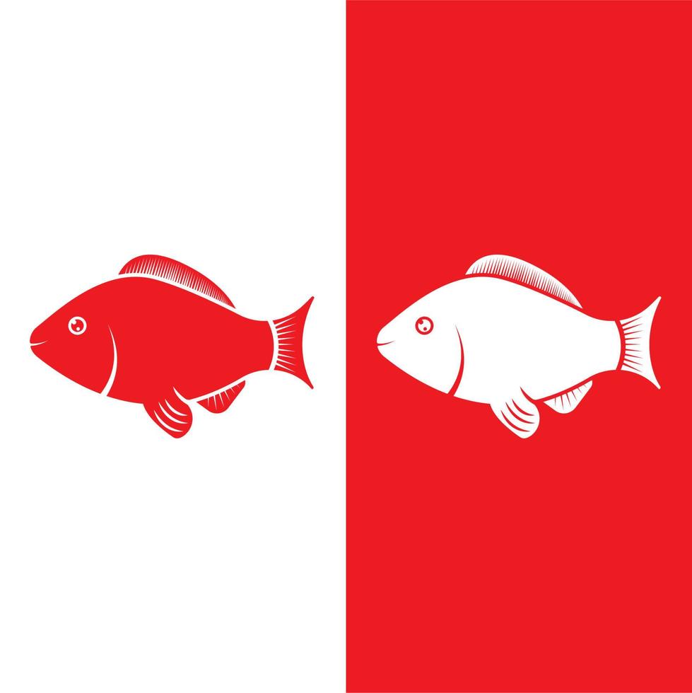 modello di logo di pesce. vettore creativo