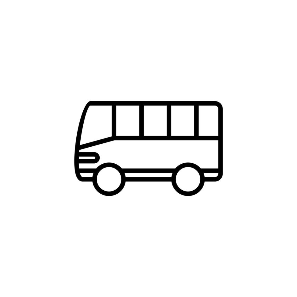 autobus, autobus, pubblico, icona della linea di trasporto, vettore, illustrazione, modello di logo. adatto a molti scopi. vettore