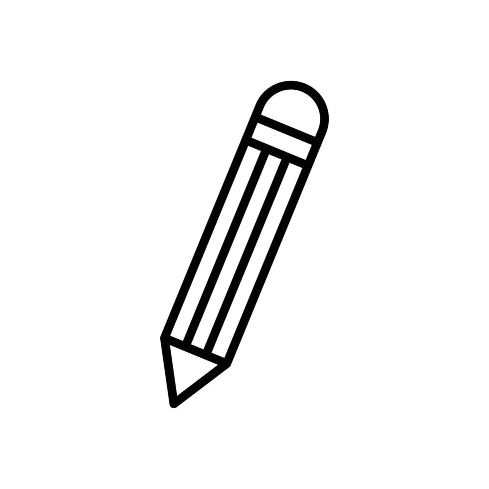 icona della linea di matita. modello di disegno vettoriale