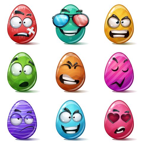 Buona Pasqua, Set color egg. vettore