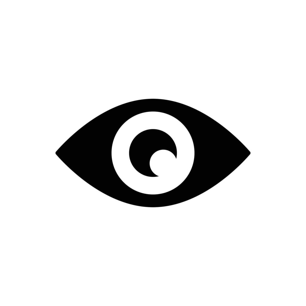 icona di occhi sani. modello di disegno vettoriale