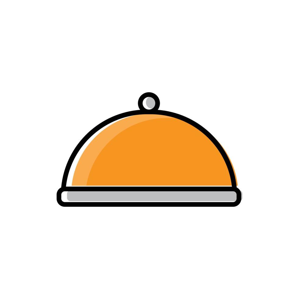 icona piana del ristorante. modello di disegno vettoriale