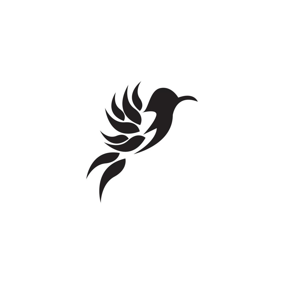 icona di uccello e illustrazione vettoriale di simbolo