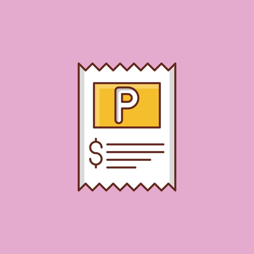 illustrazione vettoriale di parcheggio su uno sfondo trasparente. simboli di qualità premium. icona di colore piatto linea vettoriale per concept e graphic design.