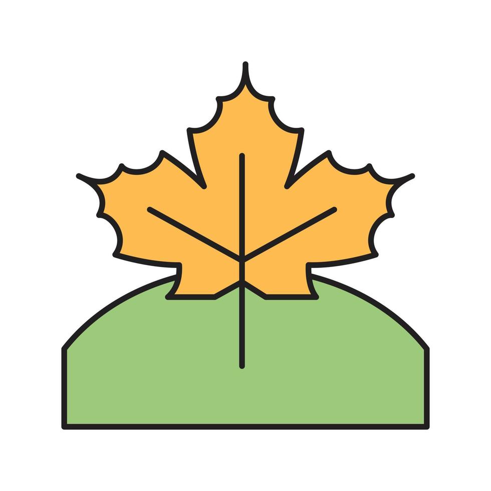 illustrazione vettoriale autunno su uno sfondo trasparente. simboli di qualità premium. icona di colore piatto linea vettoriale per concept e graphic design.