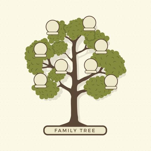 Modello di illustrazione dell&#39;albero genealogico vettore