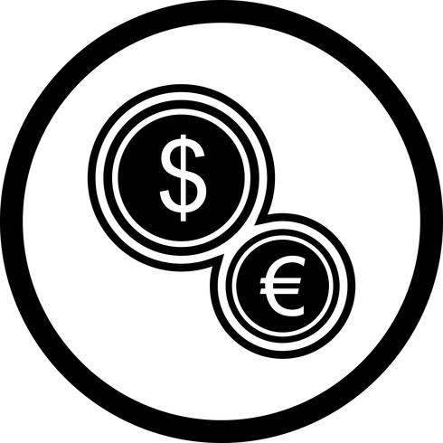 Disegno dell&#39;icona di valute vettore