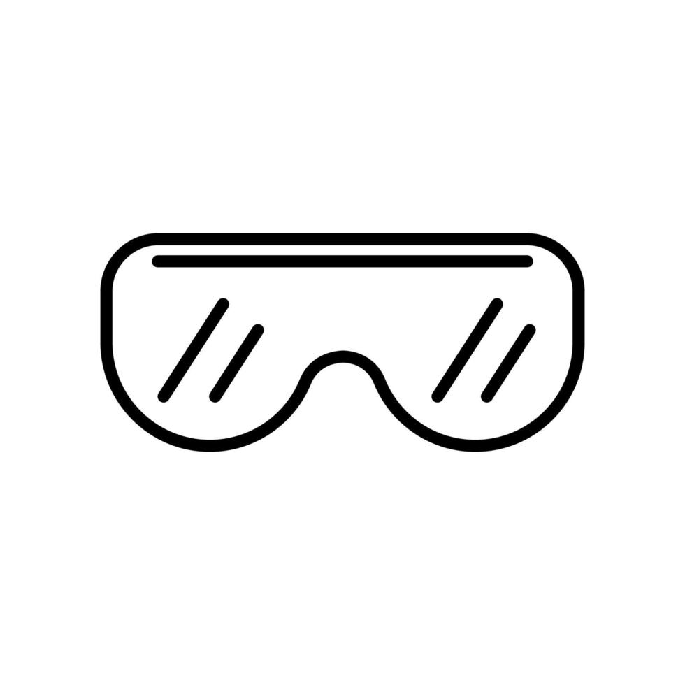 icona del vettore della maschera di protezione degli occhi