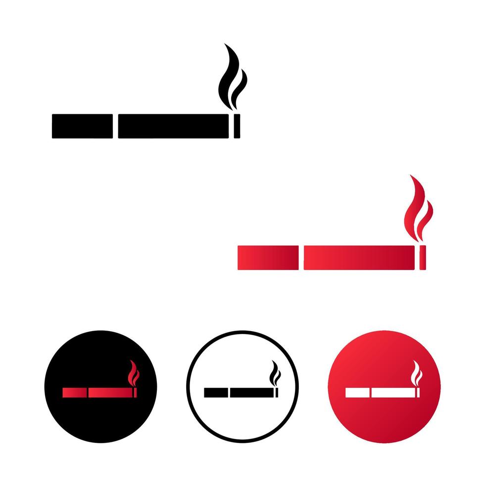 illustrazione astratta dell'icona della sigaretta vettore