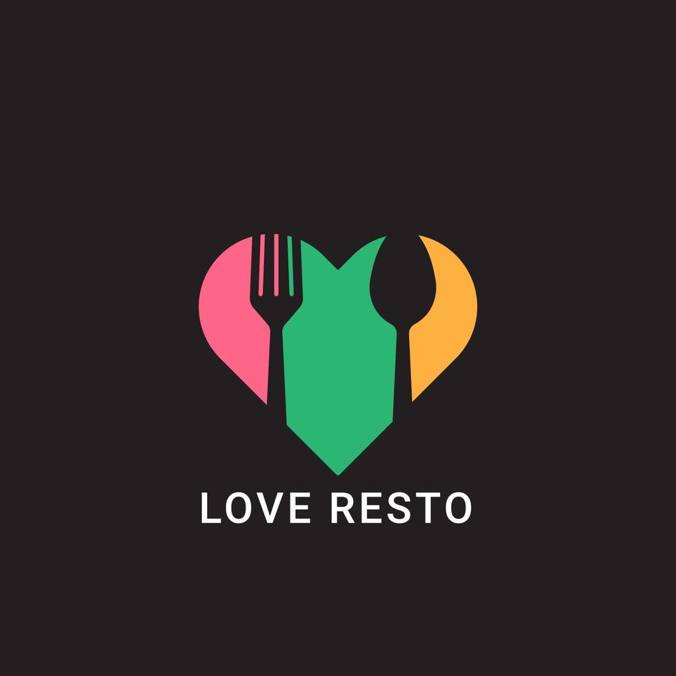 vettore di progettazione del logo del ristorante, modello di progettazione del logo dell'elemento del ristorante