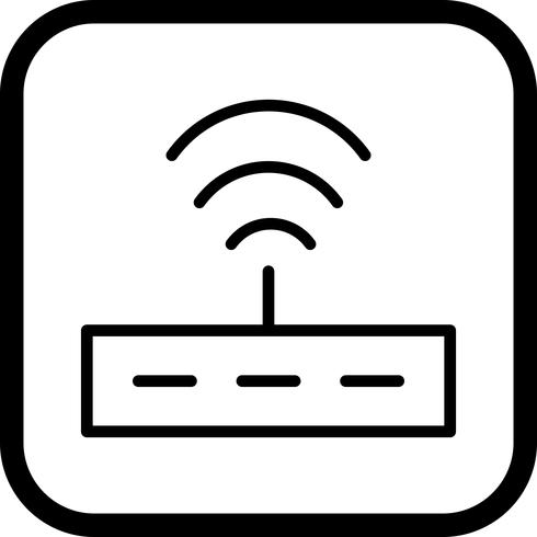 Disegno dell&#39;icona del router vettore