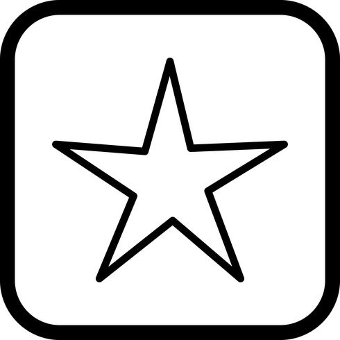 disegno dell&#39;icona della stella vettore