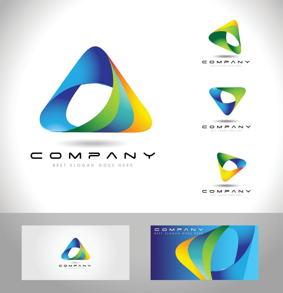 concetto di logo triangolo vettore