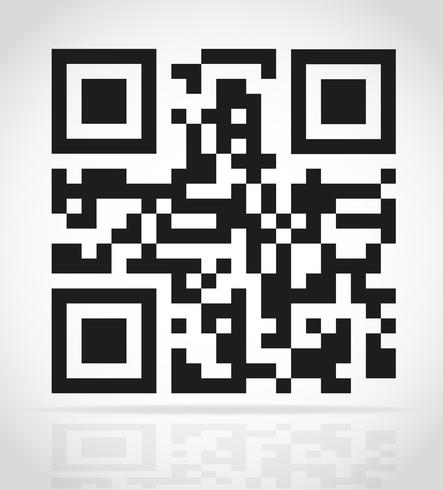 qr codice vettoriale illustrazione