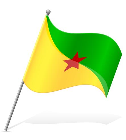 bandiera della Guyana francese illustrazione vettoriale