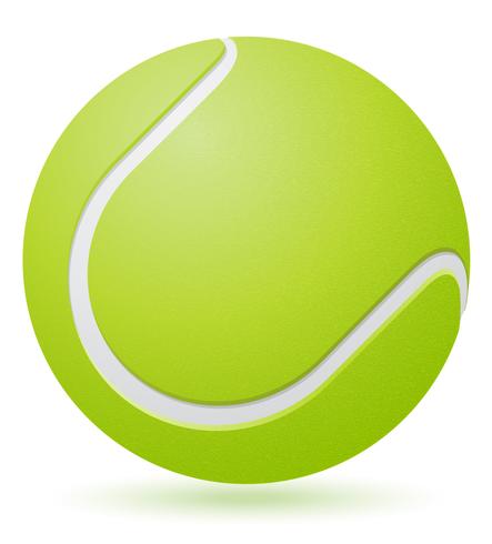 illustrazione vettoriale di palla da tennis