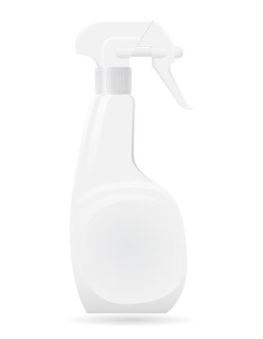 bottiglia di plastica con un&#39;illustrazione vettoriale di spray