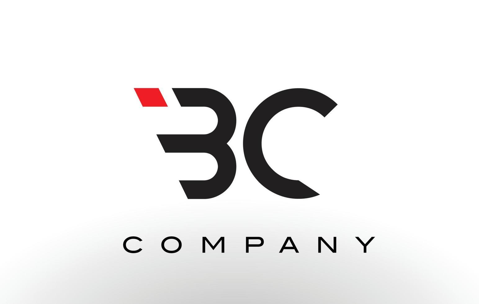 bc logo. vettore di disegno della lettera.