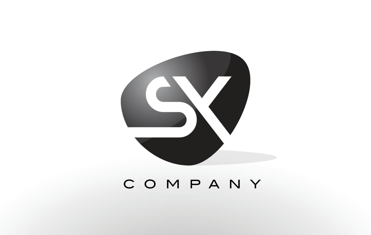 logo sx. vettore di disegno della lettera.